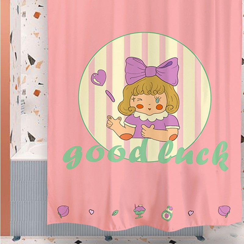 左咸敦道高级浴帘防水布淋浴帘免打孔浴室卫生间厕所防霉隔断帘,居家布艺,门帘,淘宝优惠券,粉丝福利购,淘宝优惠卷