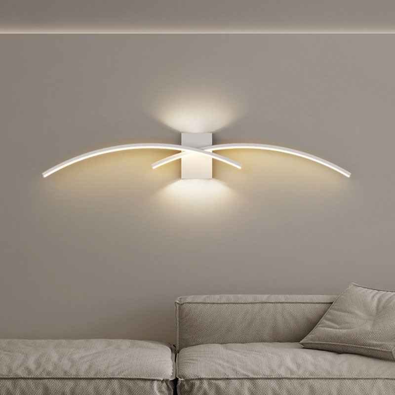 极简壁灯卧室床头灯客厅沙发背景墙个性创意网红免布线充电墙壁灯