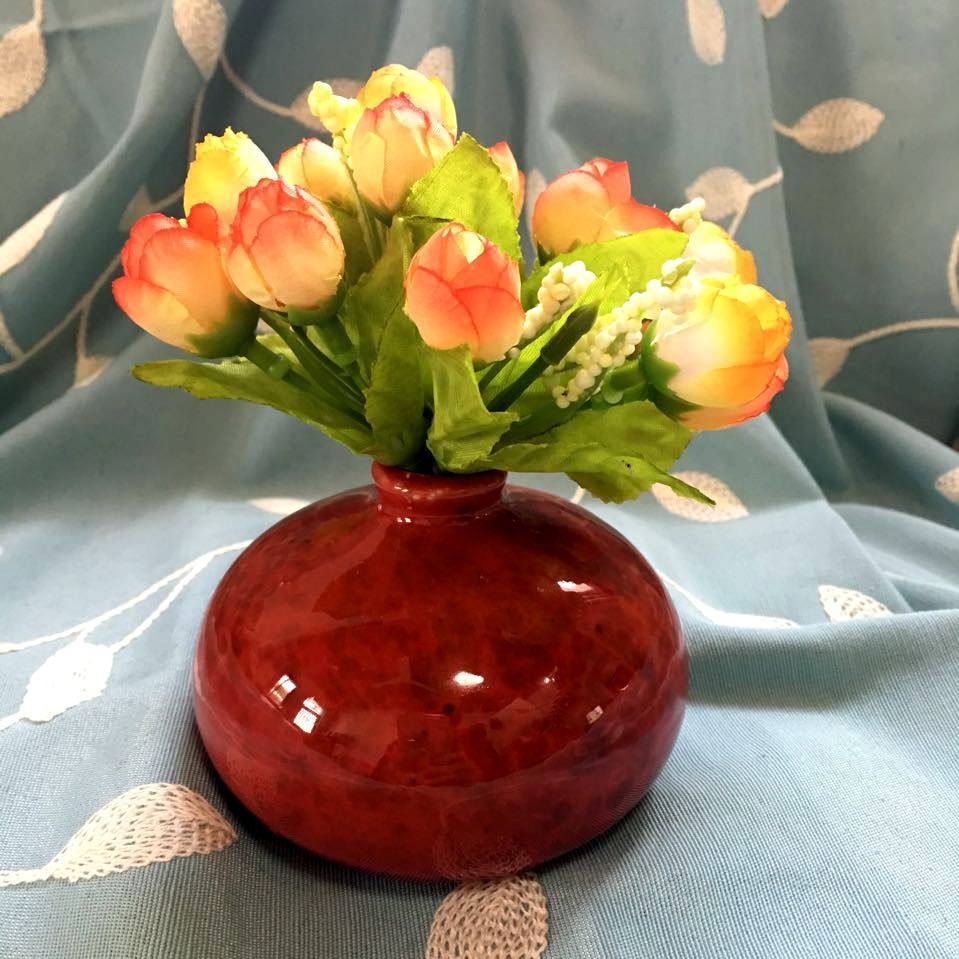 精品陶瓷创意摆件手工个性时尚小花器 家居装饰品水培花插花瓶