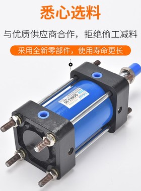 IQG大推力重型全铁QGA63耐高温气缸QGB80x100x125x160x200x250QGZ