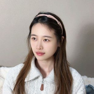 可折叠伸缩发箍女旅行便携带洗脸短发头箍高颅顶复古发卡头饰多色