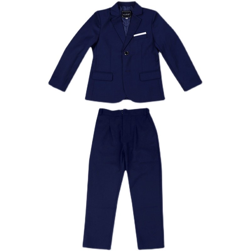 胖童西服套装男童加肥大码西装外套英伦风花童礼服儿童钢琴演出服