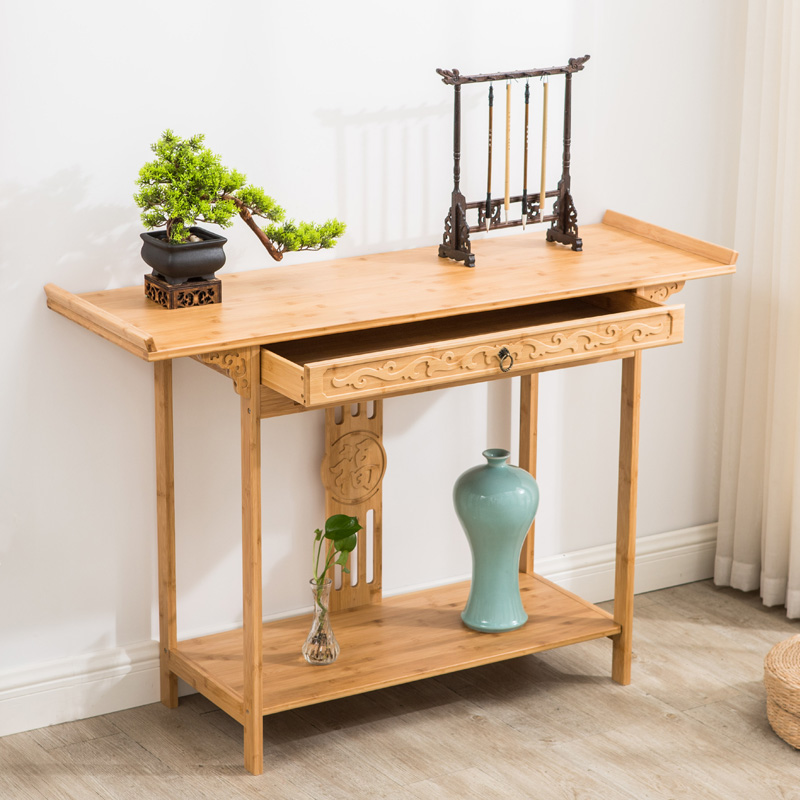 新中式玄关柜玄关小条案条桌端景台柜窄长条供桌条几桌子靠墙家用