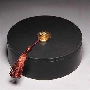 天然原石歙砚 带盖砚台墨海石盖密封好金星原石砚台文房书法绘画