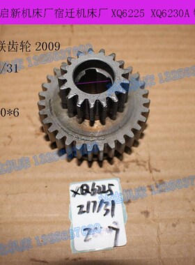 杭州启新机床厂XQ6225XQ6230A铣床Z17/31齿2009双联齿轮