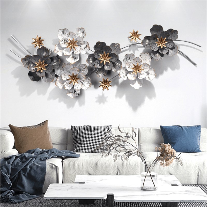 客厅卧室立体花朵壁饰挂件创意墙饰电视墙上O装饰壁挂沙发墙面挂