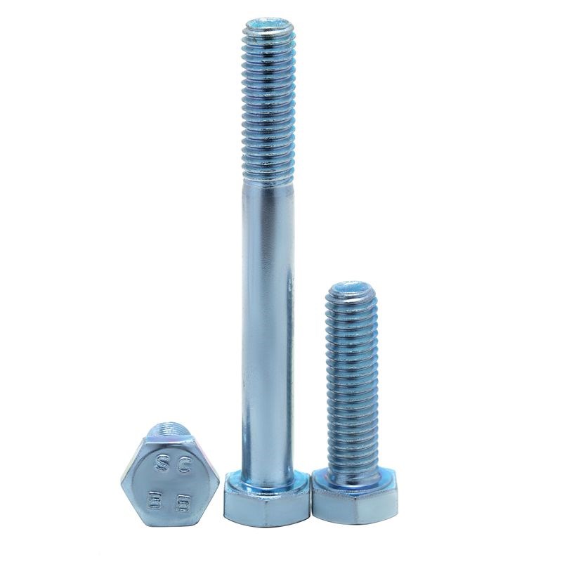 8.8级镀锌外六角螺丝 外六角螺栓 全牙外六角螺丝M4M5M6M8XM10-M3