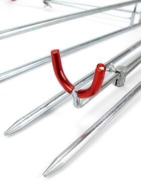 加粗加长大物地插支架金属加粗z大物竿炮台地插63厘米长1厘米粗