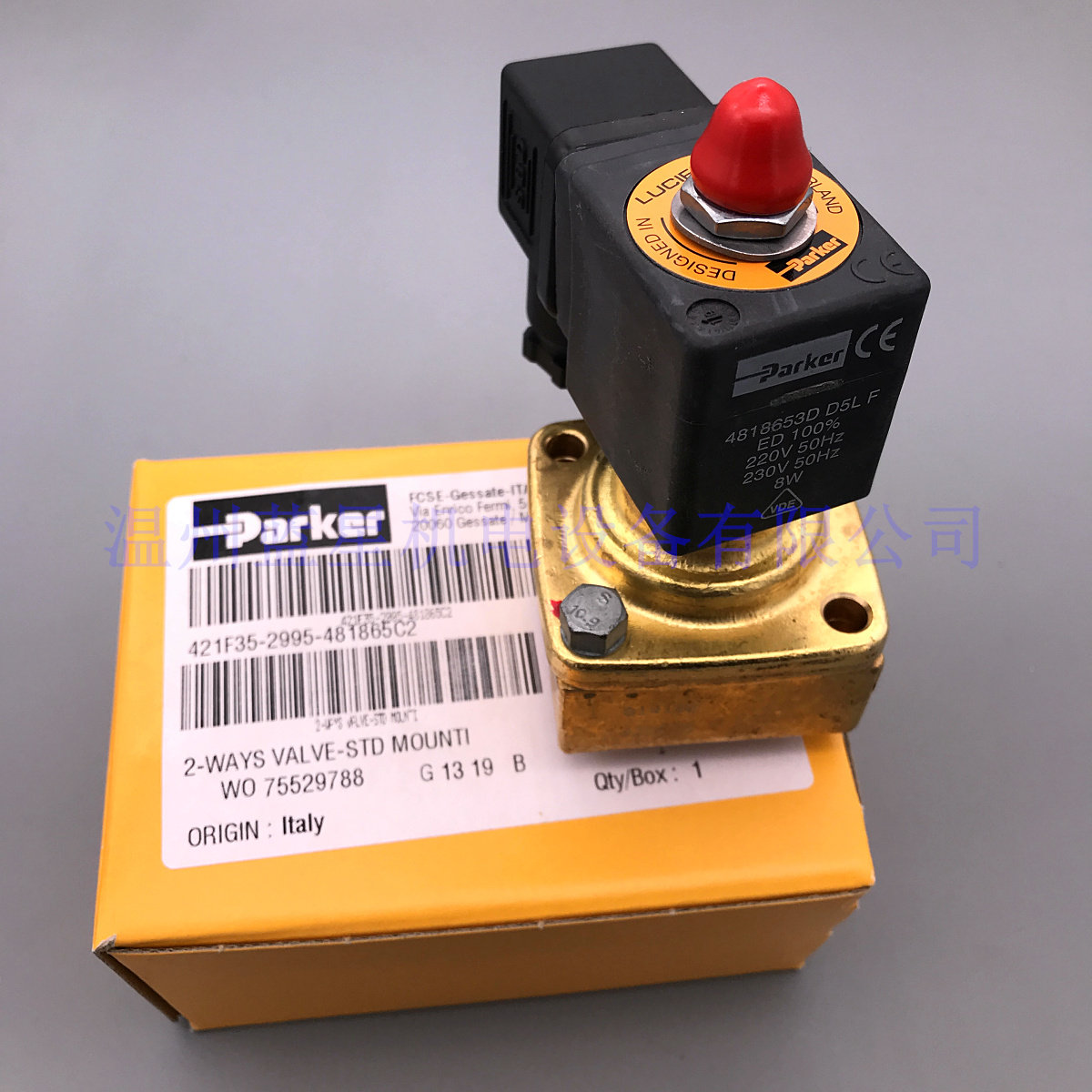 美国派克PARKER高压阀421F35-DC24V AC220V常闭电磁阀321F35