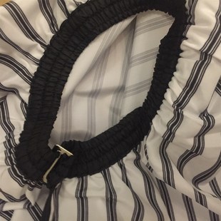 出口韩国 超长 加长盖脚盖鞋190cm barbershop理发围布 复古条纹