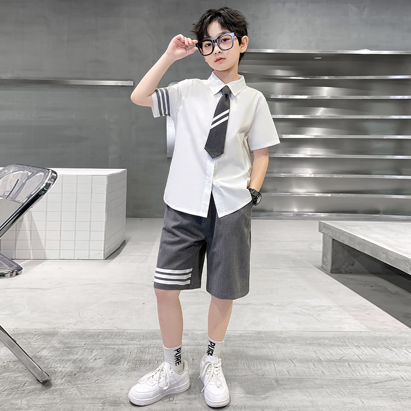 男女童夏装学院风校服园服表演服小学生王心凌JK套装儿童毕业照服