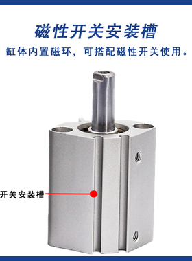 气缸WGJ05/06/16/17-32/40/50/63-10 15 20 25 30 35 45 60-Y/N-2