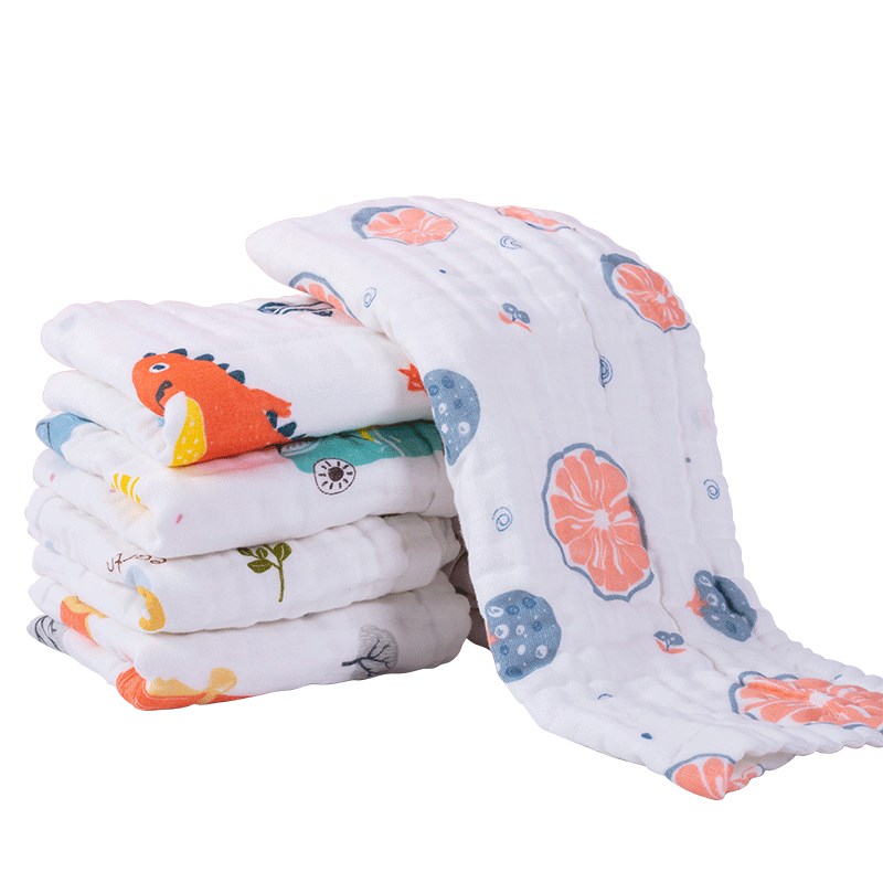 新生婴儿毛巾口水巾纱布小方巾宝宝纯棉柔软洗澡巾儿童夏季洗脸巾