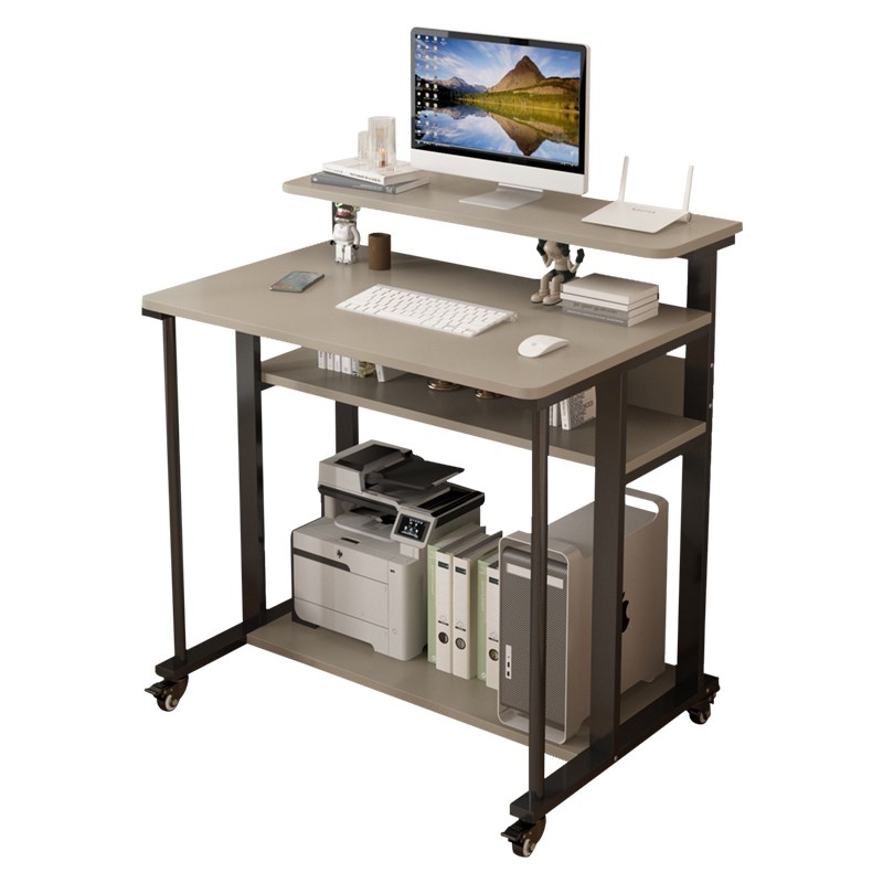 小型电脑桌家用台式迷你书桌可移动床边桌简易小户型60-80电脑桌