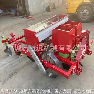 新款 单垄花生起垄施肥覆膜种植一体机 单膜2行花生播种机