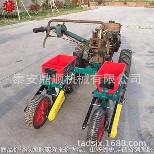 免耕玉米施肥精播机 2行3行大豆播种机 可出口农用手扶四轮牵引式