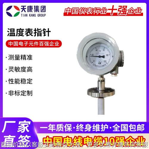 温度表指针防爆双金属温度计WSS-411B不锈钢温度表指针