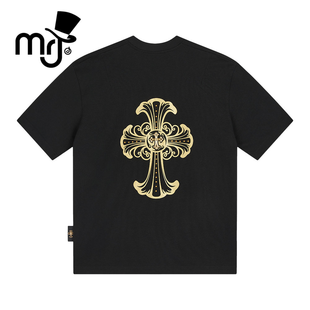MRJ周杰伦原创品牌GOLDENSECRET系列简约刺绣T恤男女同款短袖