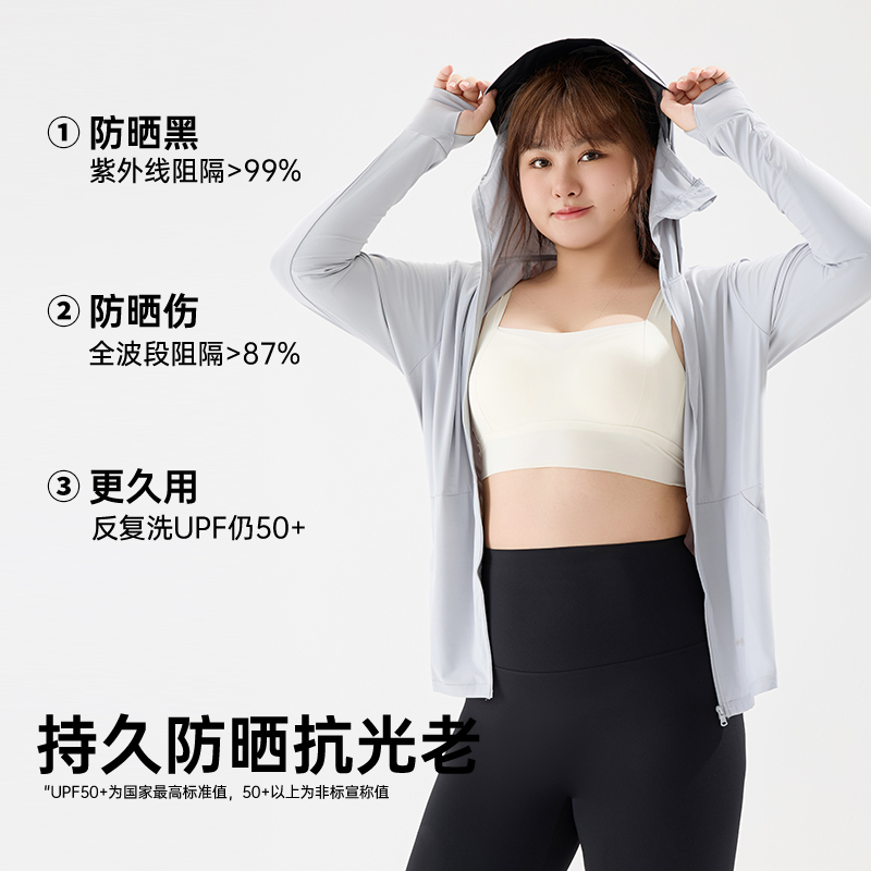 大码防晒衣女胖mm2025新款宽松凉感防紫外线透气冰丝夏季薄款外套