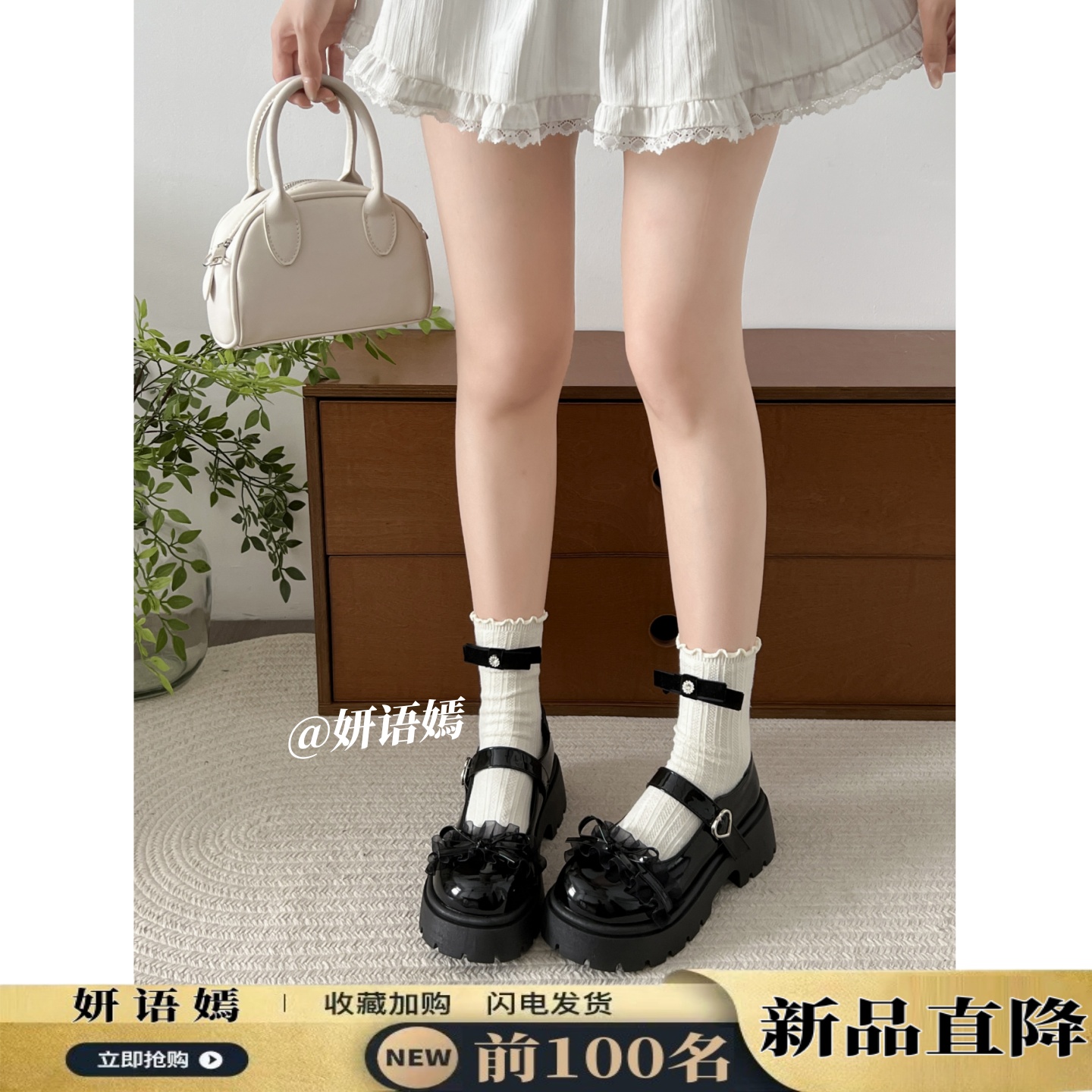 厚底玛丽珍鞋女2025夏季