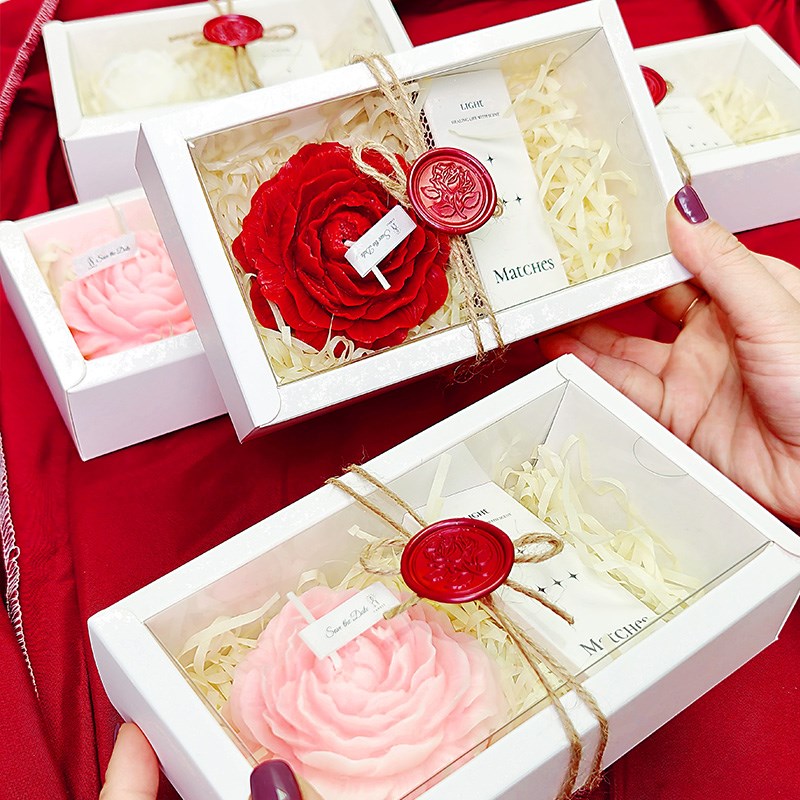 38三八妇女神节玫瑰花香薰火柴伴手礼盒生日实用礼物结婚伴娘高级