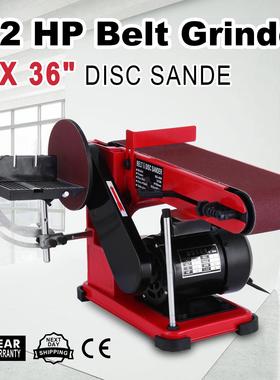 915砂带机375W平面砂光机多功能家用木工抛光机微型打磨机器