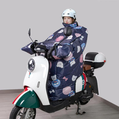 冬季挡风被侧翼加大带围脖护肩保暖加厚防水耐脏电动车被防水抗寒