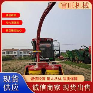 玉米秸秆青储收割机自走式圆盘青贮机农用加装割台青储机
