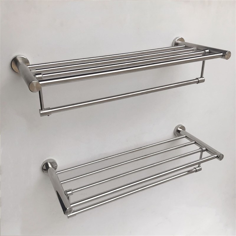 304T折叠浴巾架 活动毛巾架 加厚折叠活动架 不锈钢SUS304浴室架