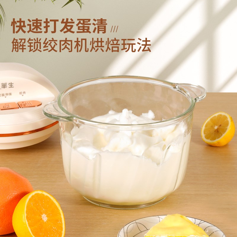 华生绞肉机家用L升搅肉机多功能碎肉碎菜料理机搅碎机搅拌机电动