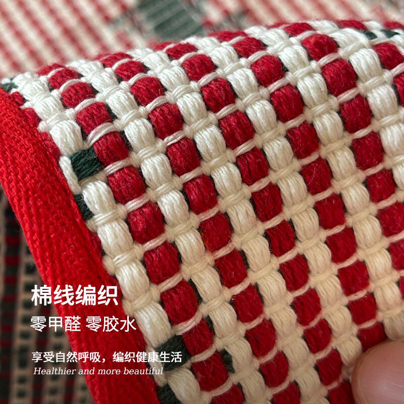 棉线编织椅垫家用四季坐垫餐椅办公室防滑屁垫圆形屁股垫透气
