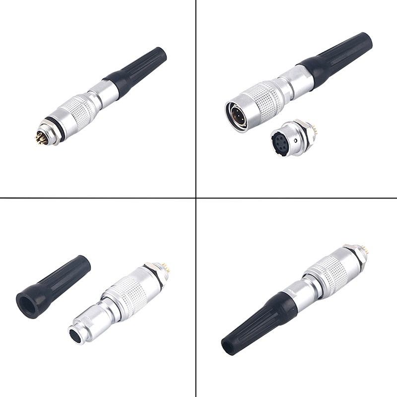 航空插座快速插连接器 孔推拉式
