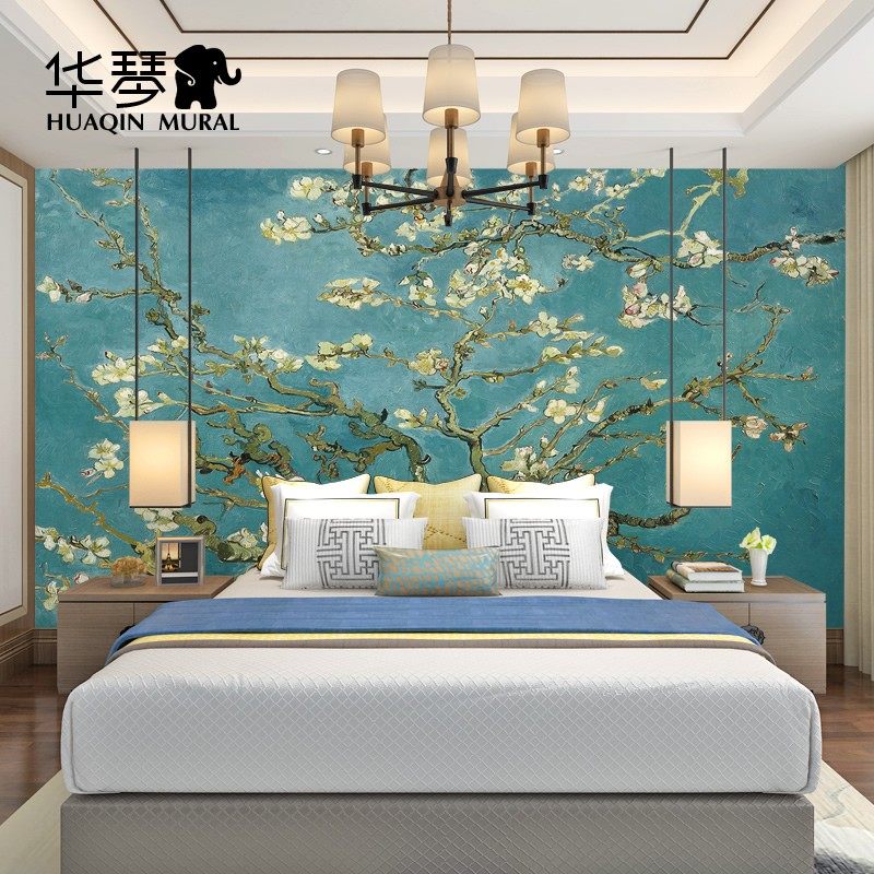 梵杏壁画欧式墙纸现代客厅卧室电视背景墙壁纸无缝墙布定制