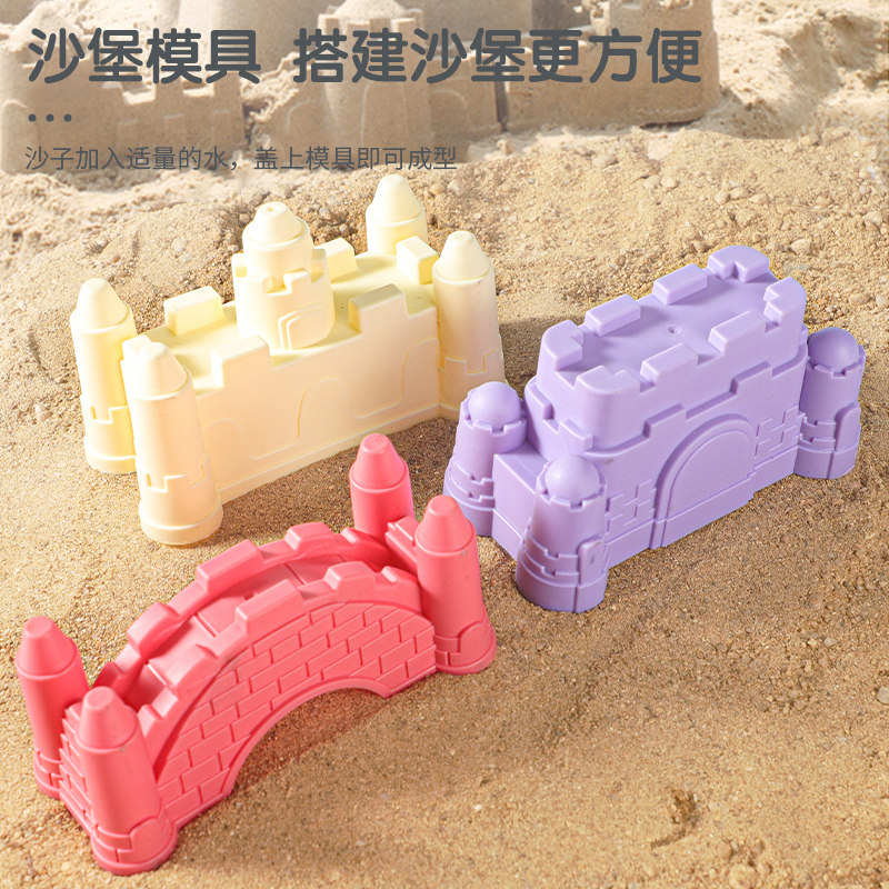 儿童沙滩车宝宝戏水挖沙工具沙铲子小孩海边玩沙子沙漏桶装