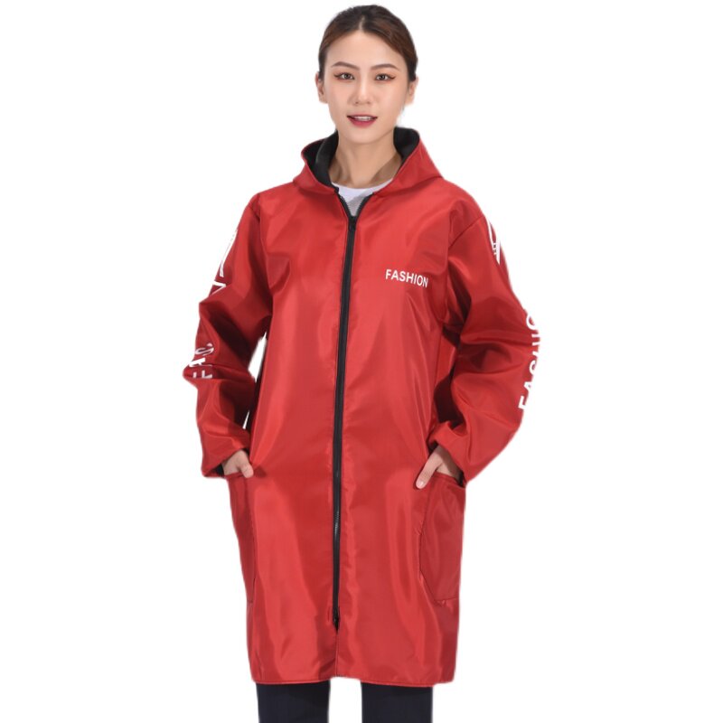 加绒拉链大褂工作服防水劳保服防尘防水耐脏汽修服工装仓库搬运服