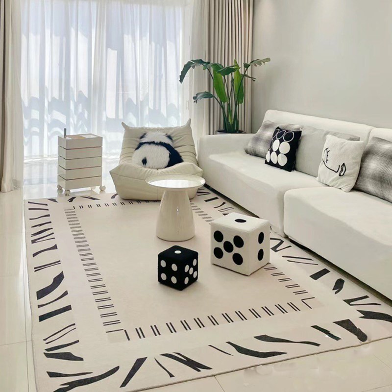 22地毯客厅奶油风法式沙发茶几毯加厚防水高级感家用卧室床边毯