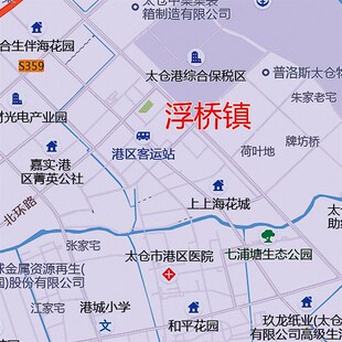 22新款太仓市地图贴图办公室挂图高防水墙壁贴超大装饰画定制