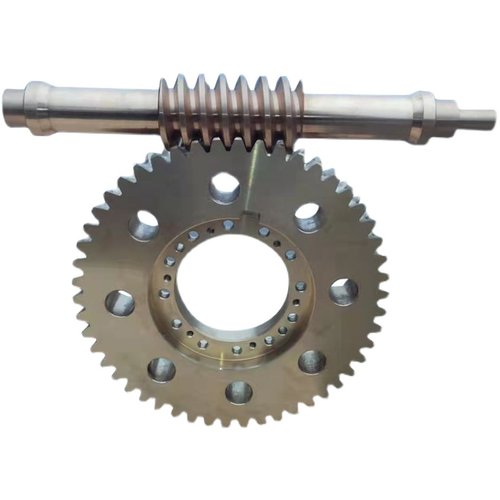 工厂加工电机用精密涡轮蜗轮蜗杆铜铸铁研磨齿轮螺杆