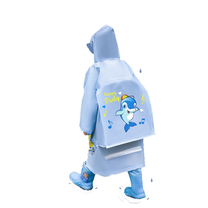 22年新款儿童雨衣小学生专用上学特大暴雨全身防水雨披大童加厚