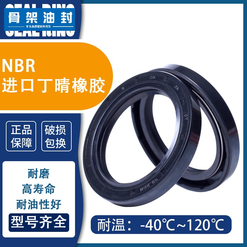 NQK进口骨架油封42*55/56/57/58/59*6/7/8/9/10/12TC高温丁晴橡胶