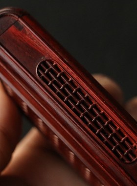 沪上老艺精工制作红木暗格黄蛉盒榫卯结构卷帘门鸣虫器具收藏