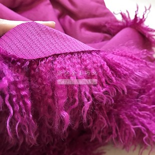 面料人造毛卷毛沙发垫抱枕兽装 滩羊毛布料仿皮草服装 毛毛布长毛绒