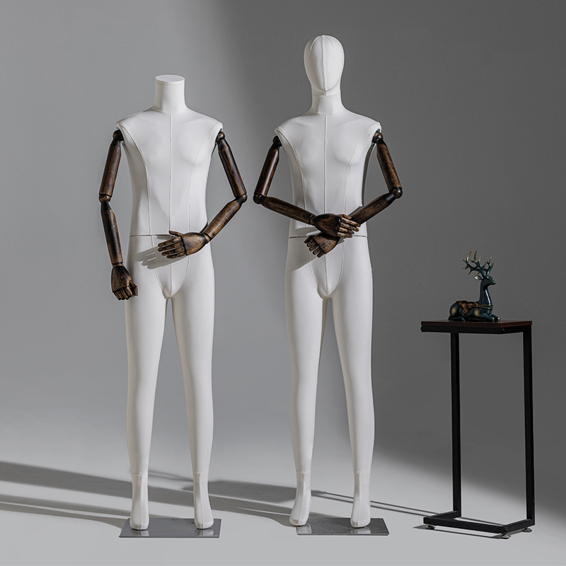 服装店男模特道具全身包布人台展示架女装橱窗人偶模特架子