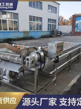 全自动银耳清洗机辣椒小葱材气泡清洗机预制菜净菜加工设