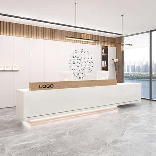 烤漆物业医美口腔诊所办公公司酒店大厅民宿吧台前台桌接待收银台