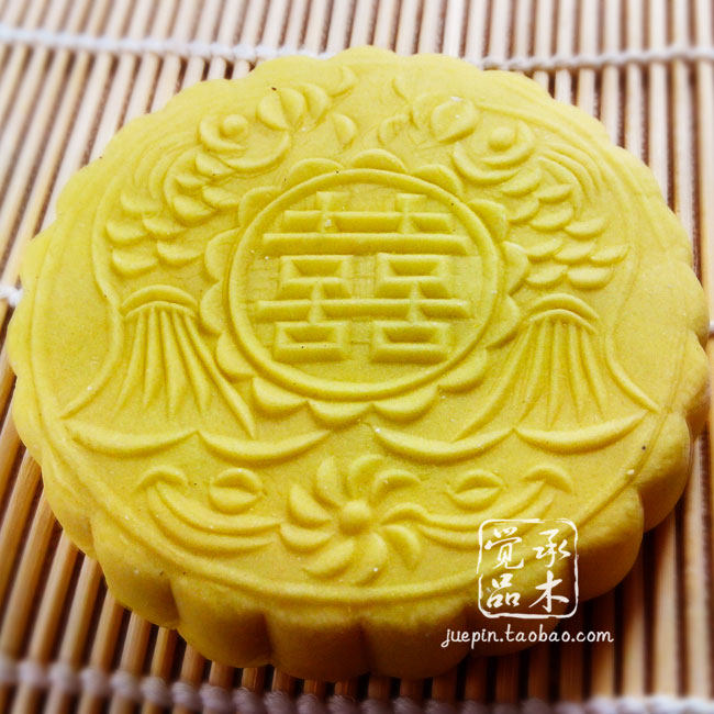 大号半斤厘米绿豆糕木质烘焙馒头糕点面食婚庆火烧喜饼模具