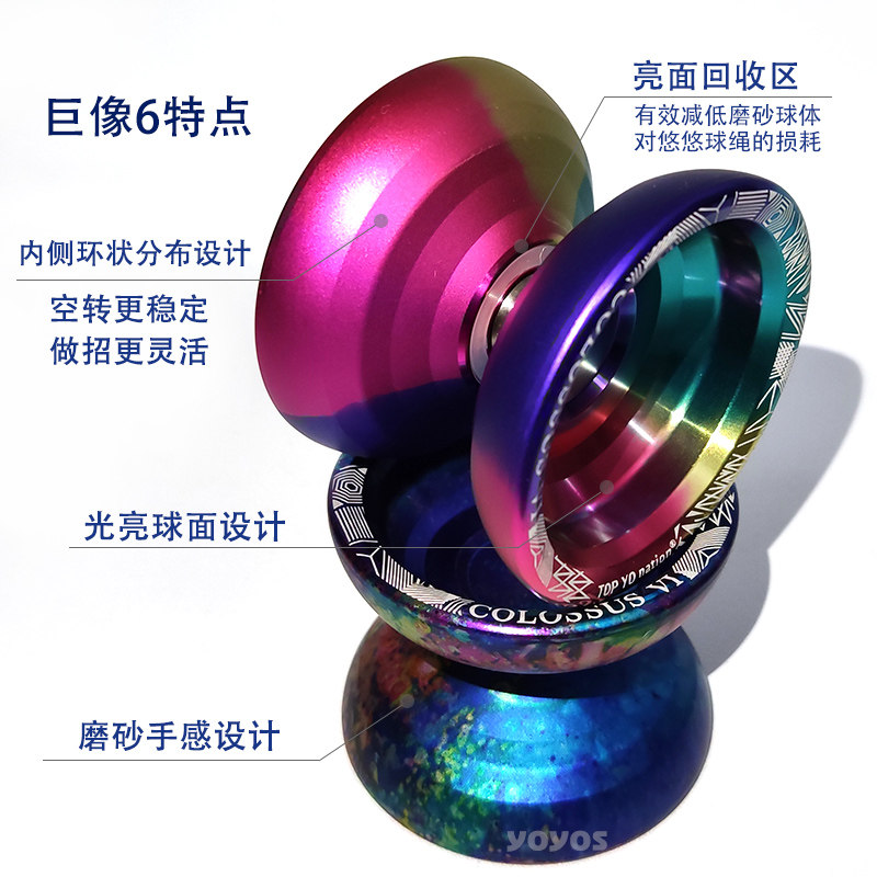 OO巨像六代olouI巨像金属铝合金比赛悠悠球溜溜球