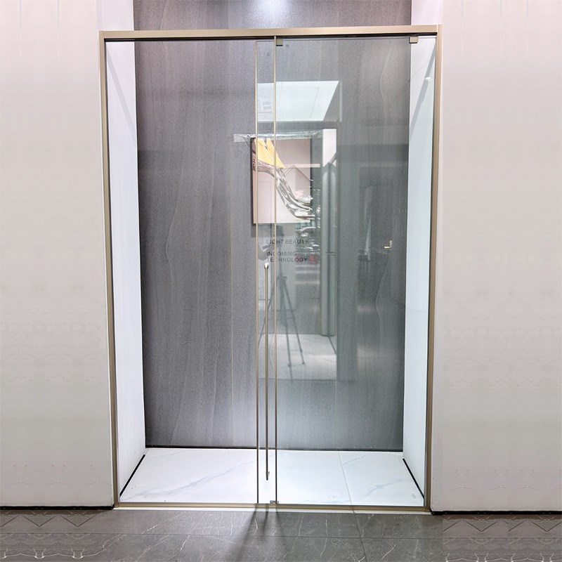 10厘钢化新款无重力缓冲淋浴房极简窄边下沉式隔断玻璃门包送包装