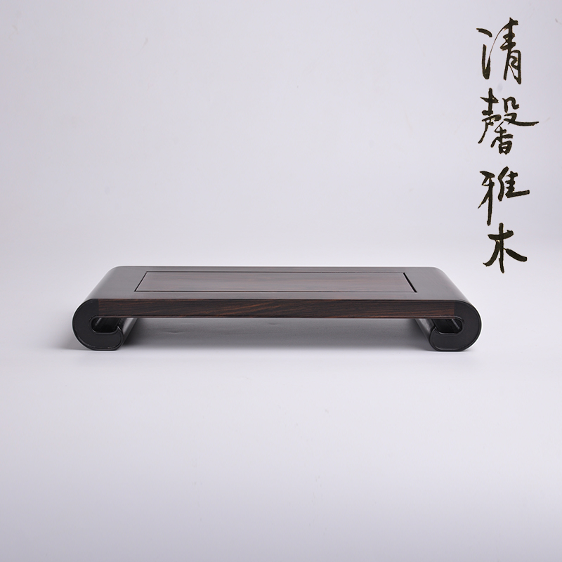 红木紫光檀玉器奇石花道铜器酒瓶如意微型盆栽文房摆件底座实木托