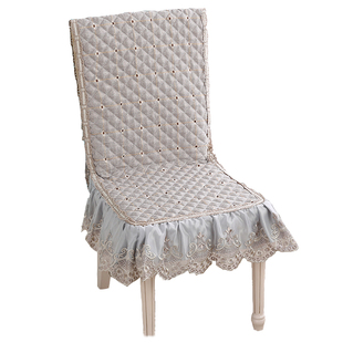 坐垫靠垫一体连体冬季麻将椅子家用椅垫办公室垫餐桌椅子罩